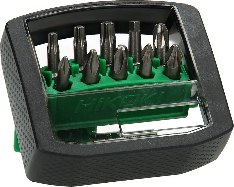 Bitset 11‑delig 1/4" — PH1 PH2 PH3 PZ1 PZ2 PZ3 Torx T15 T20 T25 T30 - bitset 11 delig 1/4, HIKOKI accessoires von HiKOKI – Produktbild