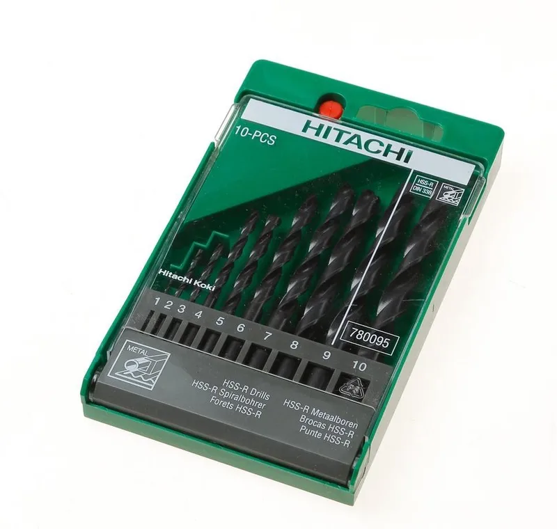 Borenset cassette 10-delig hss-r din338 by HiKOKI – product image