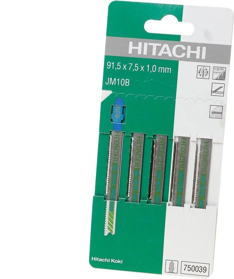 Decoupeerzaagbladen JM10B blister van 5 bladen van HiKOKI – productafbeelding