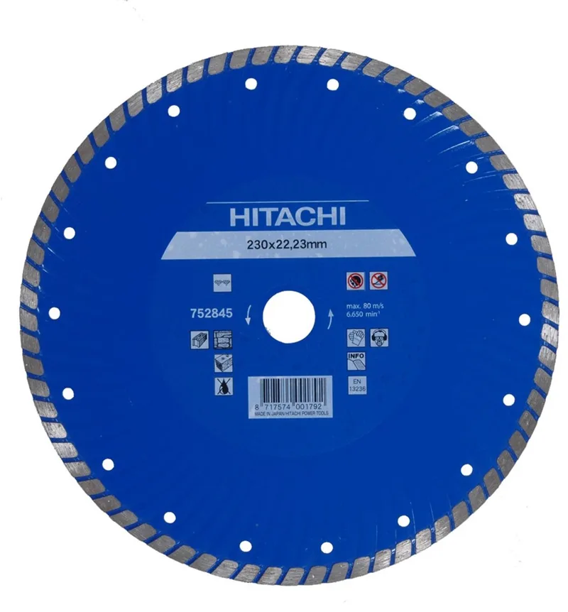 Diamant zaagblad 125 x 22,2 x 6mm type turbo - 752842 by HiKOKI – product image