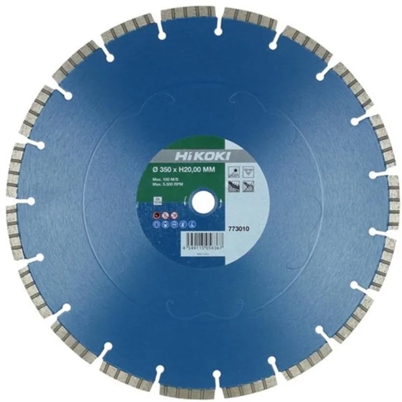 DIAMANT ZAAGBLAD 350X25,4X10 TYPE CONCRETE STANDARD LASER 773011 by HiKOKI – product image