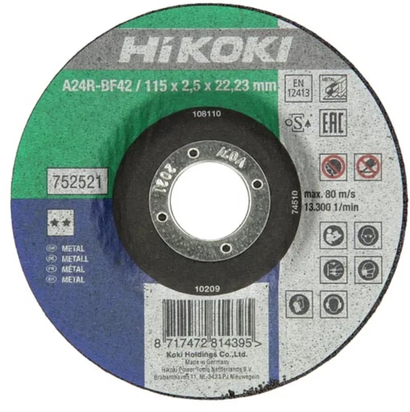 Doorslijpschijf voor Metaal 115x2,5mm - 752511 de HiKOKI – image du produit