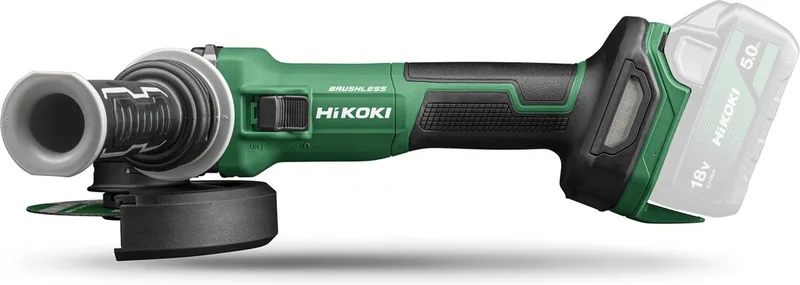 G1813DEW2Z Haakse Slijper 125mm 18V van HiKOKI – productafbeelding
