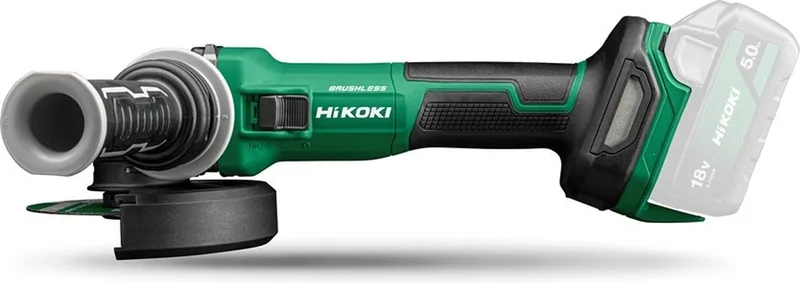 G1813DEW4Z 18V 125 mm Accu haakse slijpmachine van HiKOKI – productafbeelding