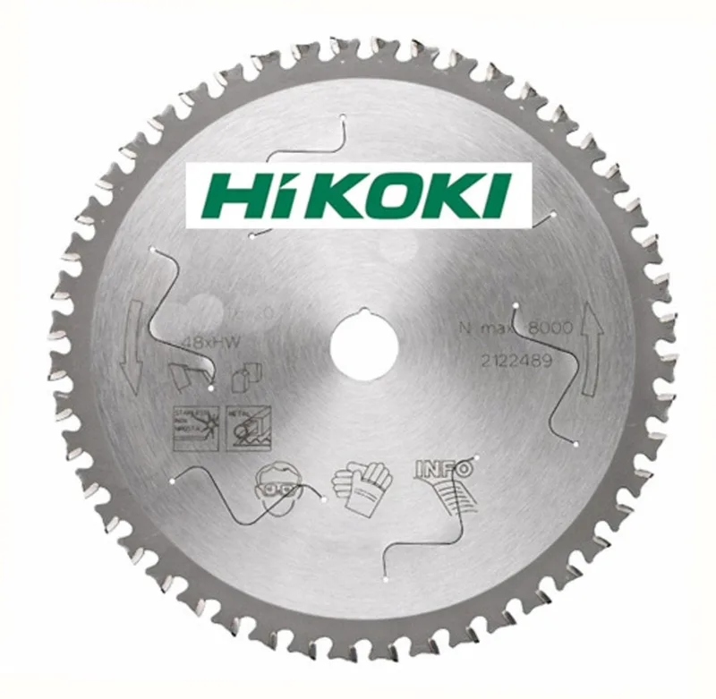 HARDMETALEN CIRKELZAAGBLAD 185X20 Z48 METAAL (OUD 307276) de HiKOKI, Argent – image du produit