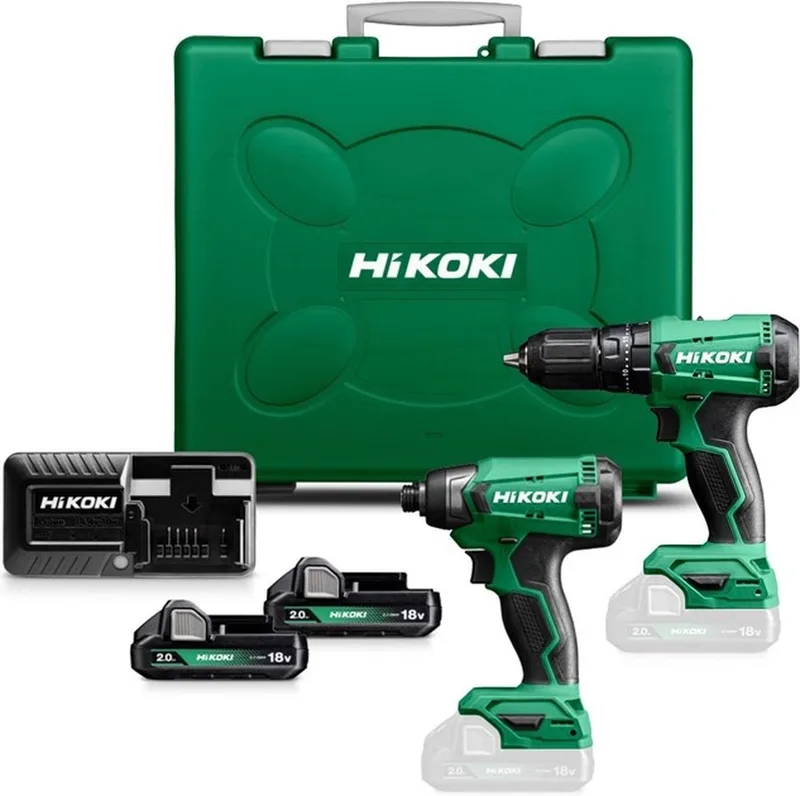 KC18DAWCZ 2-Delige Combiset 18V in kuststof koffer (HiKOKI gereedschapset) de HiKOKI – image du produit