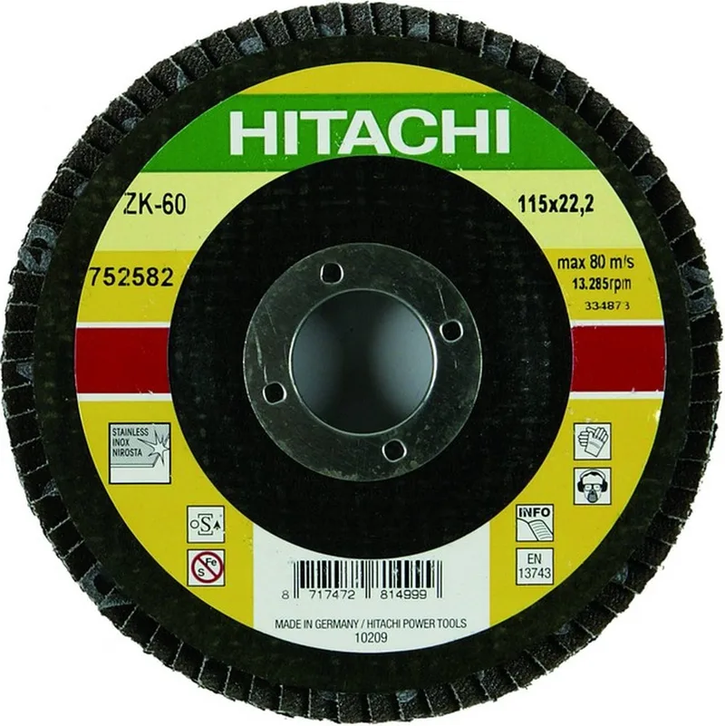 Lamellenschijf diameter 125mm K60 van HiKOKI – productafbeelding