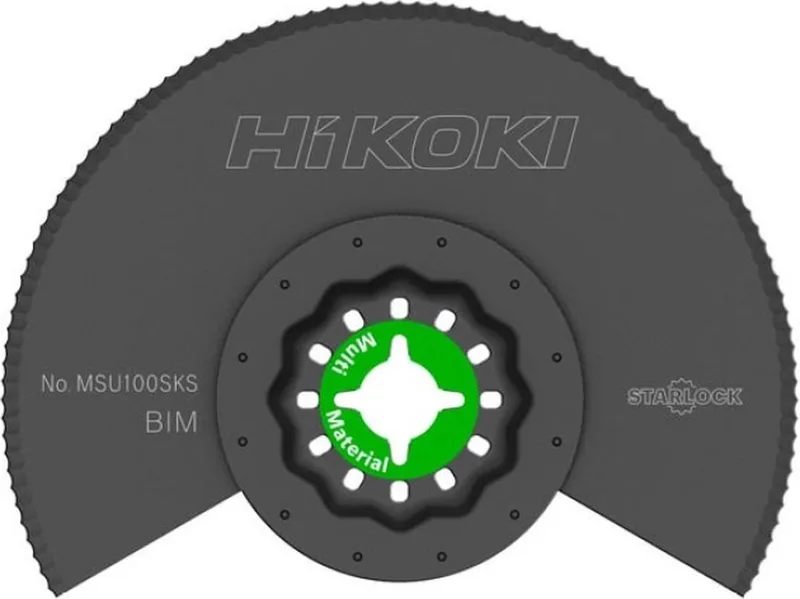 MSU100SKS Segmentzaagblad – Starlock – 100 mm – Bi-Metaal (BiM) – Voor Hout, Metaal en Kunststof de HiKOKI – image du produit