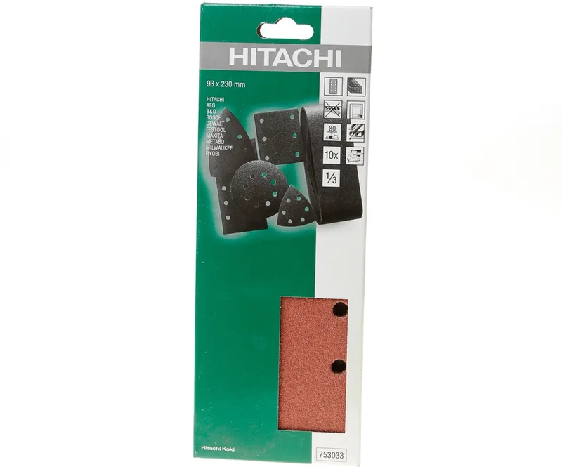 Schuurpapier 93X230 K80 (10 st) von HiKOKI – Produktbild