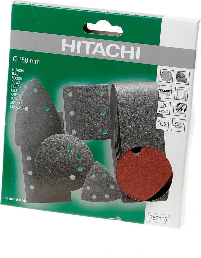 Schuurschijf diameter 150 k120 (10 st) by HiKOKI – product image