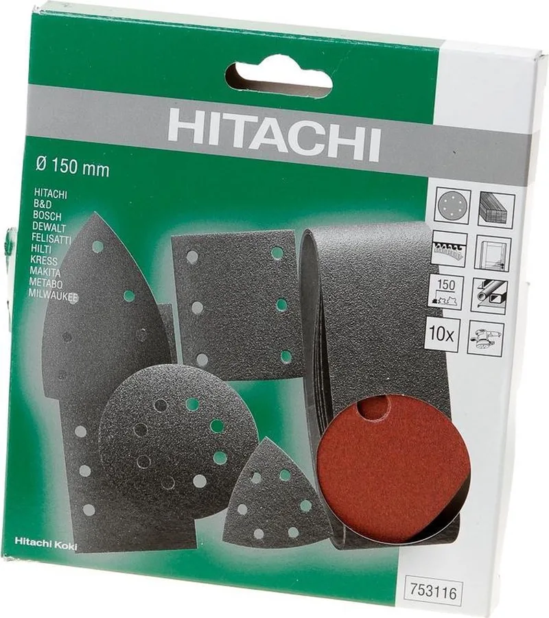 Schuurschijf diameter 150 k150 (10 st) by HiKOKI – product image