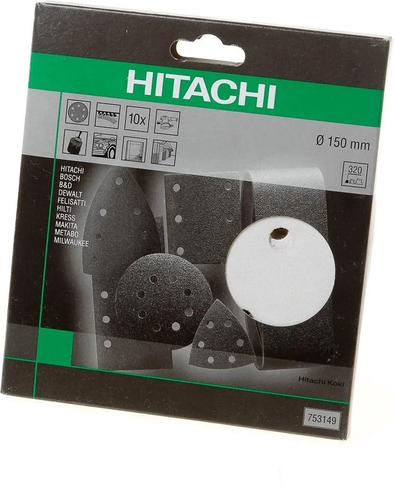 Schuurschijf diameter 150 k320 velcro wit (10 st) by HiKOKI – product image