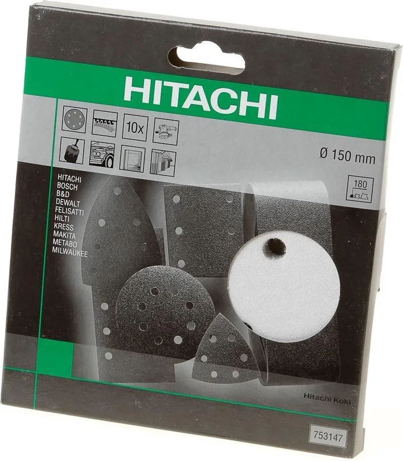 Schuurschijf diameter 150 k320 velcro wit (10 st) de HiKOKI – image du produit