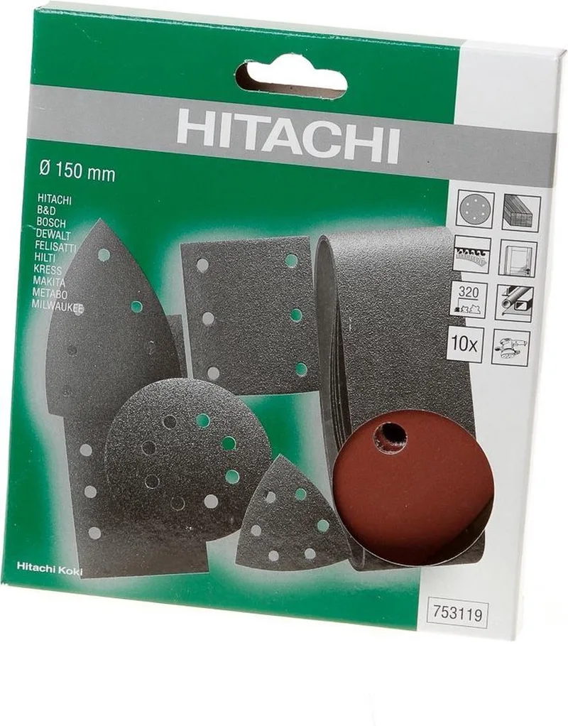 Schuurschijf diameter150 k320 (10 st) by HiKOKI – product image