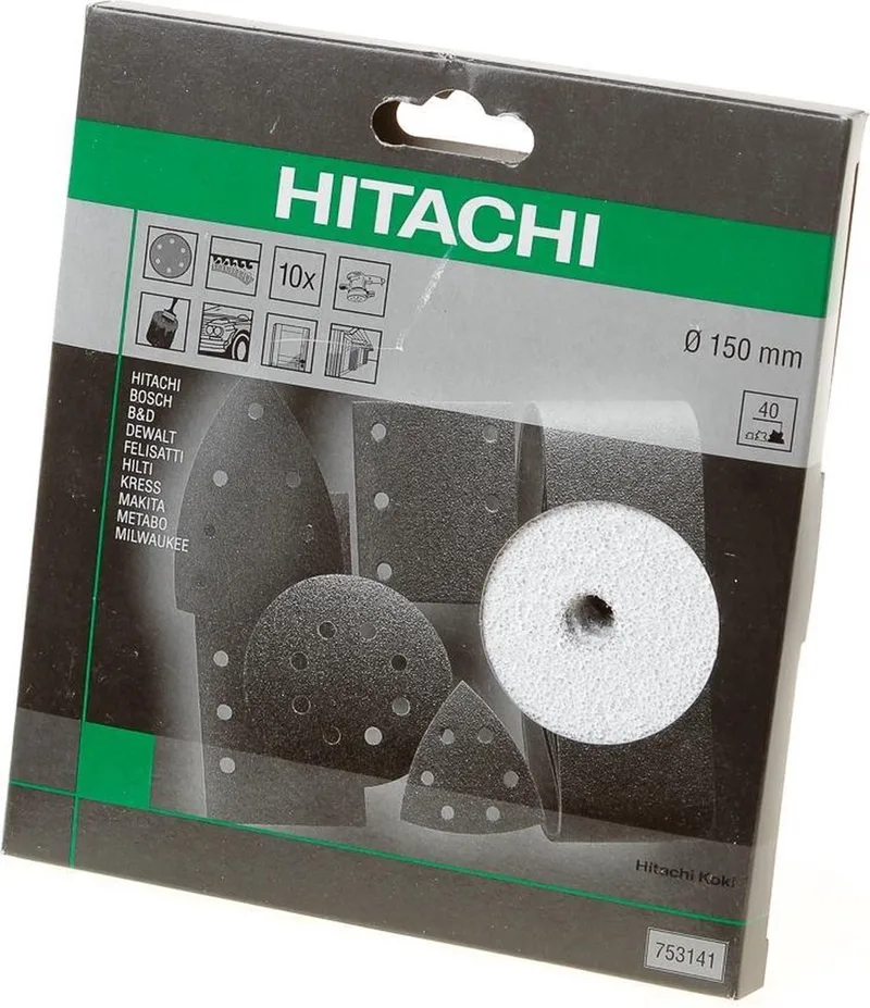 Schuurschijf diameter150 k40 velcro wit (10 st) by HiKOKI – product image