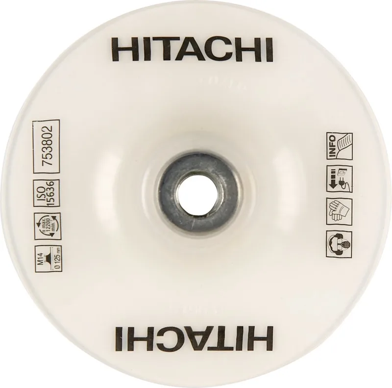 Stützteller 180mm M14 Weiß ISO 15636 von HiKOKI – Produktbild