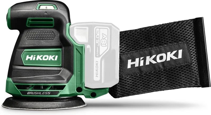 SV1813DA SV1813DAW2Z Ponceuse excentrique sans fil sans batterie, sans chargeur 18 V Ø 125 mm de HiKOKI – image du produit