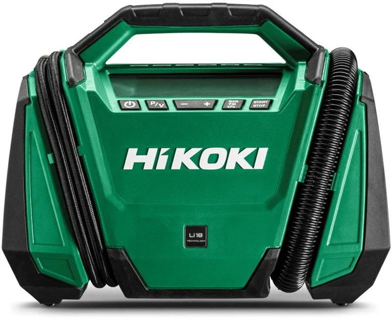 UP18DAW4Z Accu Compressor - 16L/Min. - 11 Bar van HiKOKI, Groen – productafbeelding