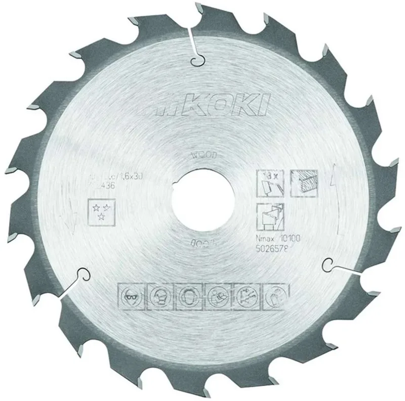Zaagblad hout 190 x 30 mm 18T — zaagblad hout 190mm, 18 tanden, 30mm bore - zaagblad hout 190 mm, HiKOKI zaagblad 190x30, zaagblad 18 tanden, cirkelzaagblad hout 30 mm, zaagblad 190 18T droog zagen de HiKOKI – image du produit