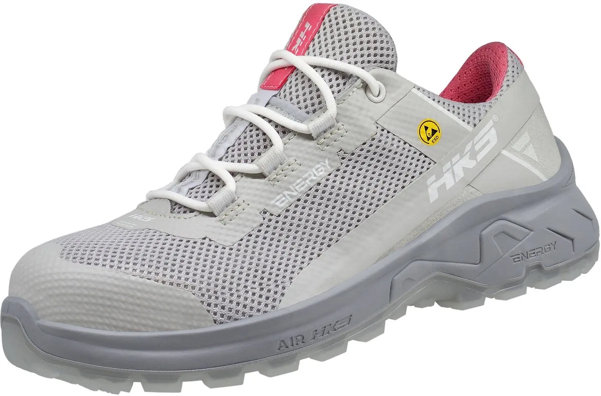 AirFit Pink S1PL werkschoenen van HKS, Roze, Wit, 39 – productafbeelding