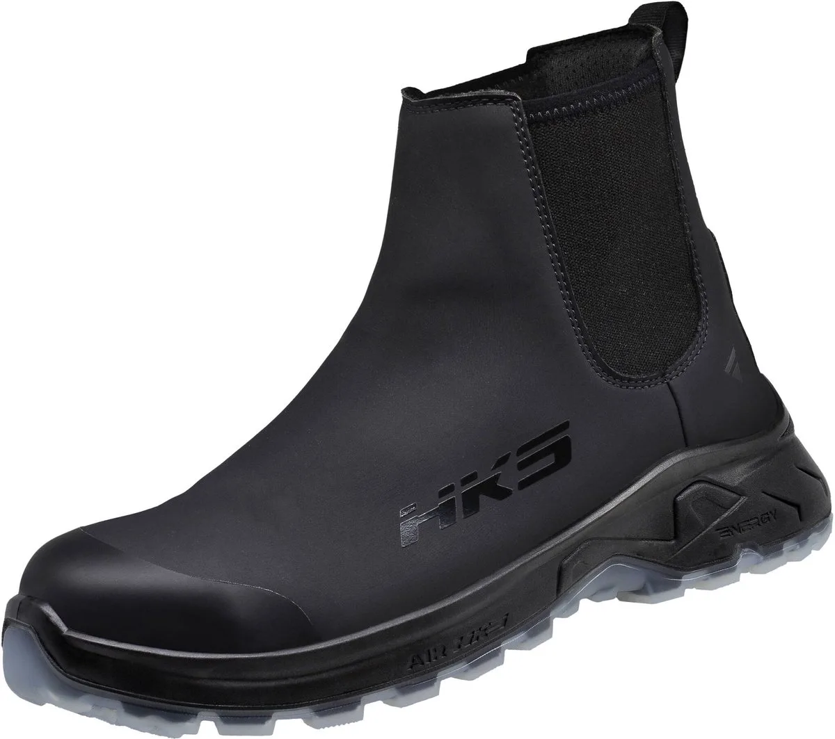 AirVolution Black S3L werkschoenen - veiligheidsschoenen - safety shoes - safety boot - werklaars - dames - heren - hoog - instapper - stalen neus - antislip - ESD - lichtgewicht - Vegan - zwart de HKS, Noir, 36 – image du produit