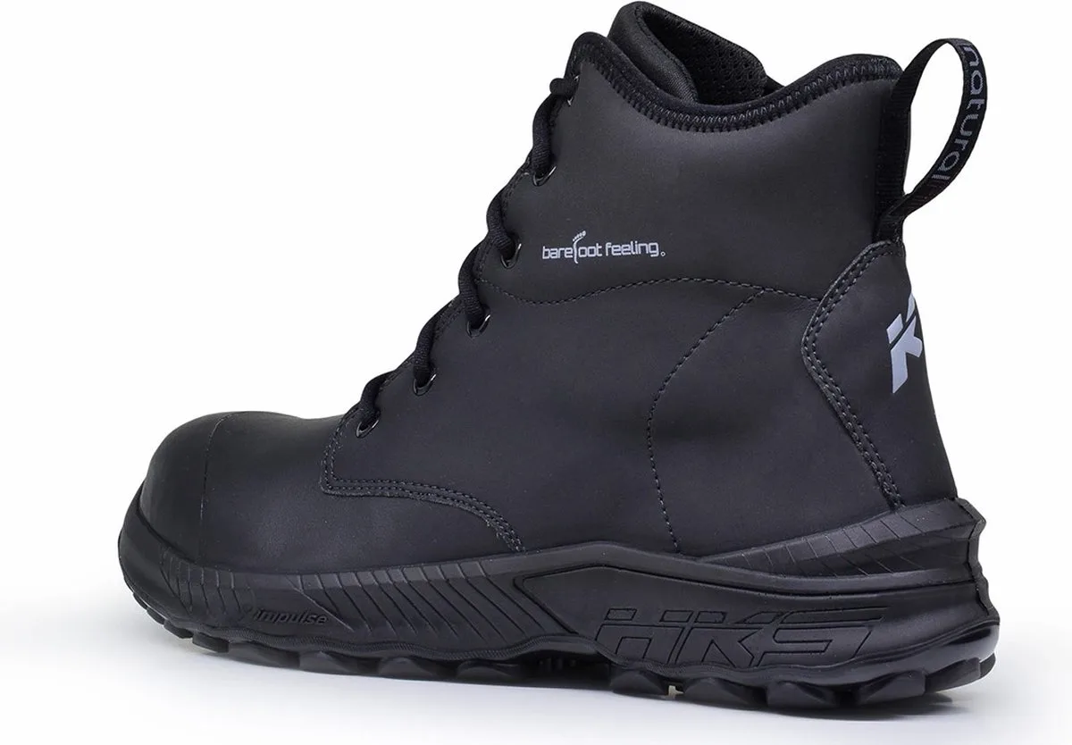 Barefoot Feeling BFS 90 S3 werkschoenen - veiligheidsschoenen - safety shoes - dames - heren - hoog - composiet - antislip - ESD - lichtgewicht - Vegan - zwart de HKS, Noir, 45 – image du produit