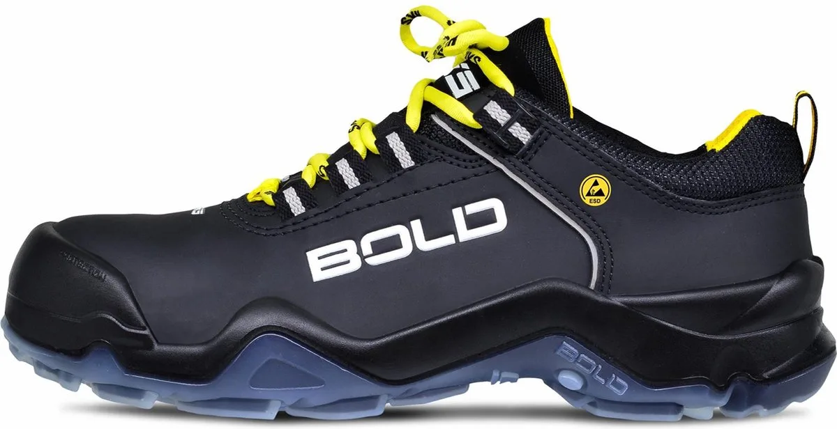 Speed 1 VTP S3 werkschoenen - veiligheidsschoenen - safety shoes - laag - heren - composiet - metaalvrij - antislip - ESD - lichtgewicht - Vegan von HKS, Schwarz, 39 – Produktbild