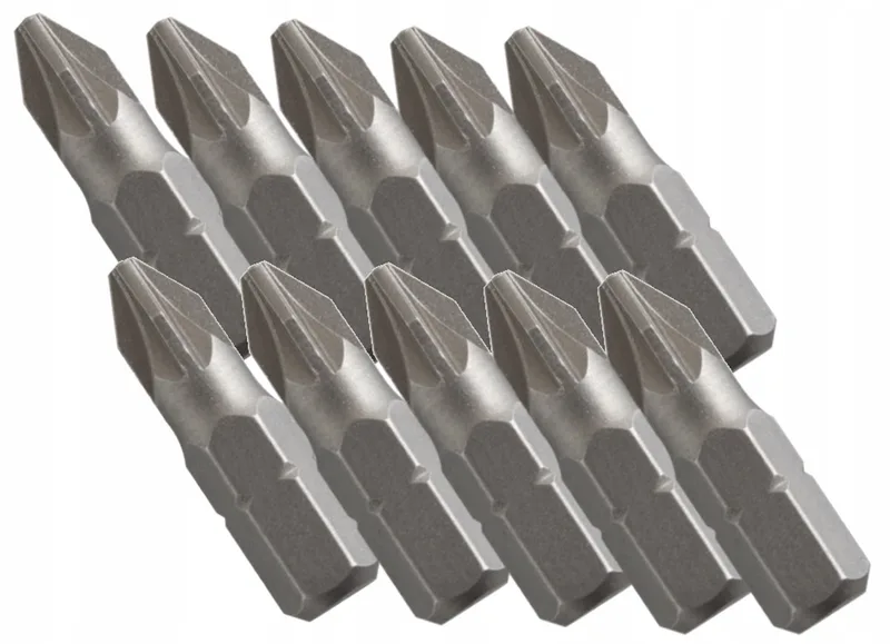 10x Pozidriv PZ2 Schroefbits 25mm - Duurzaam S2 Staal by Högert – product image