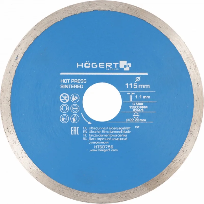 Diamantschijf - superslank 115 x 1,1 x 22,3 mm by Högert – product image