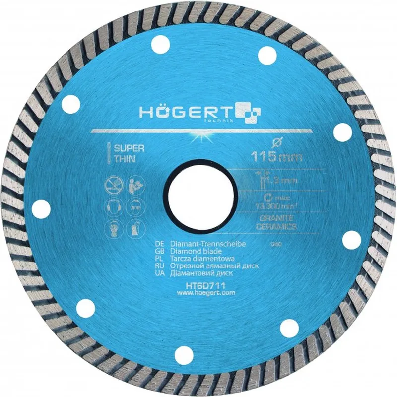 Diamantschijf - superslank 115 x 1,3 x 22,2 mm by Högert – product image