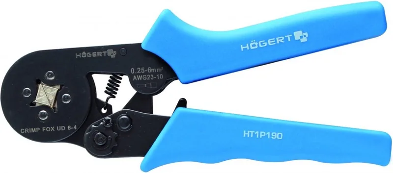 Druk Tang , Krimptang voor dunwandige kabelverbindingen de Högert, Bleu – image du produit