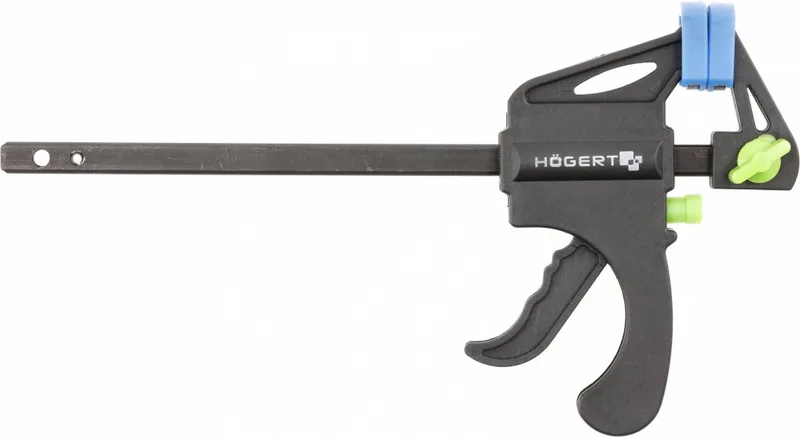 Eenhandklem, Lijmklem, Snelspanklem, Speedklem, Snelklem - 150 x 63 mm van Högert, Zwart – productafbeelding