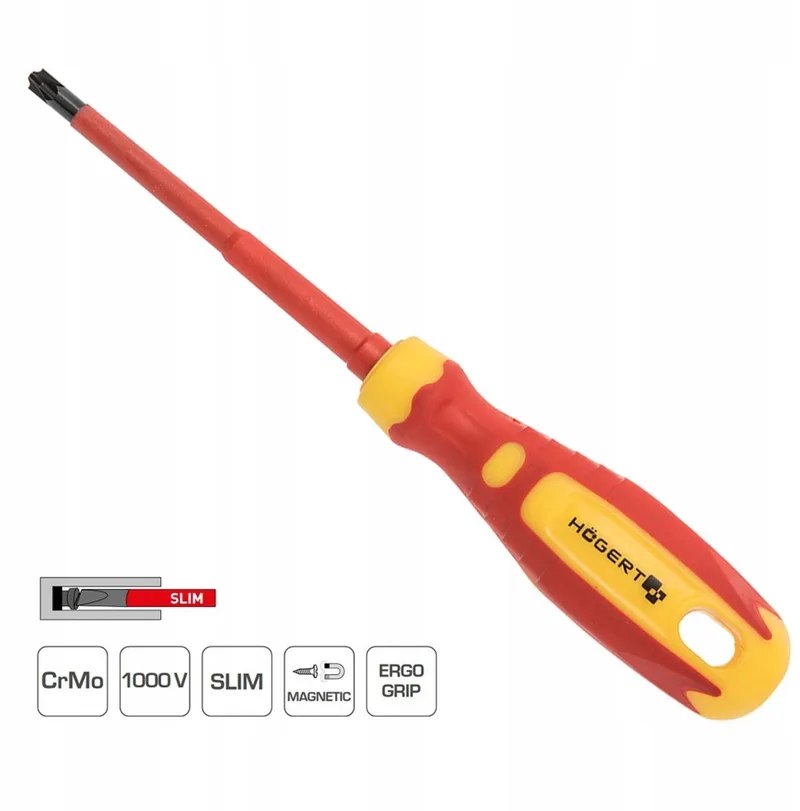 Geïsoleerde Schroevendraaier PZ1/SL5 100mm 1kV VDE von Högert – Produktbild