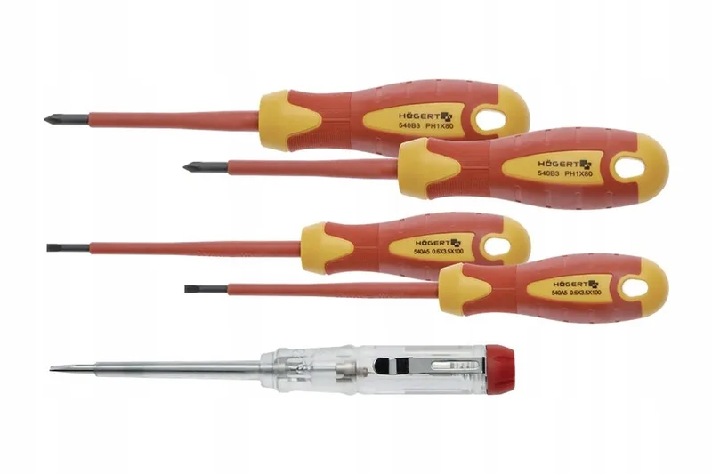 Geïsoleerde Schroevendraaierset 1000V, 5 Stuks, Staal S2 by Högert – product image