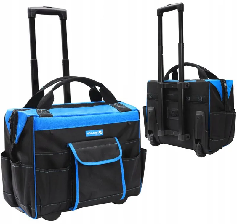Gereedschapskoffer op wielen, 10 vakken, 44x25x41cm von Högert – Produktbild