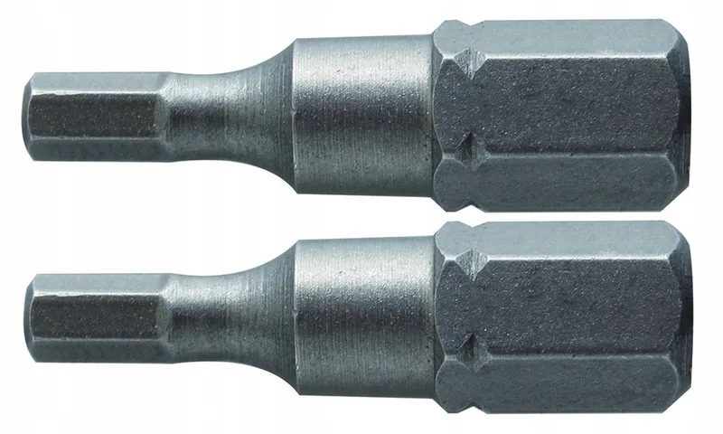 Sechskant HEX Bits 25 mm aus Stahl, HEX 6 - 2 Stück von Högert – Produktbild