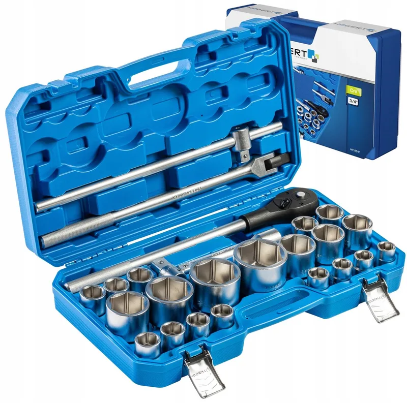 Hoegert 26-delige 3/4" doppenset met ratel fra Högert – produktbillede