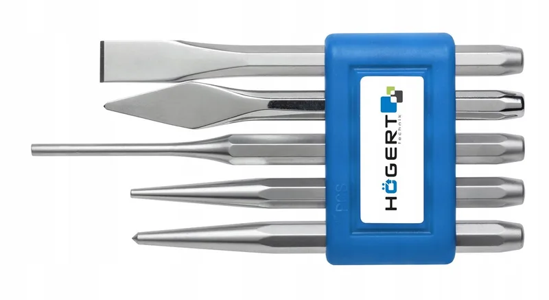 HT3B713 Set beitels, lekke banden en gereedschapskist 5-delig de Högert – image du produit