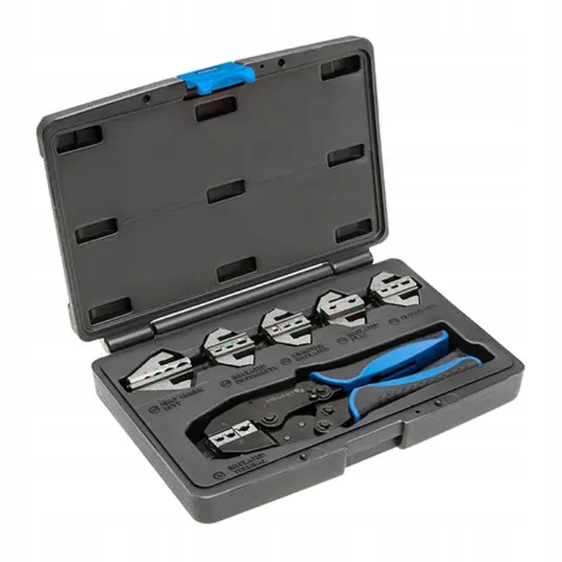 pince à sertir SET avec inserts interchangeables de Högert, Bleu – image du produit