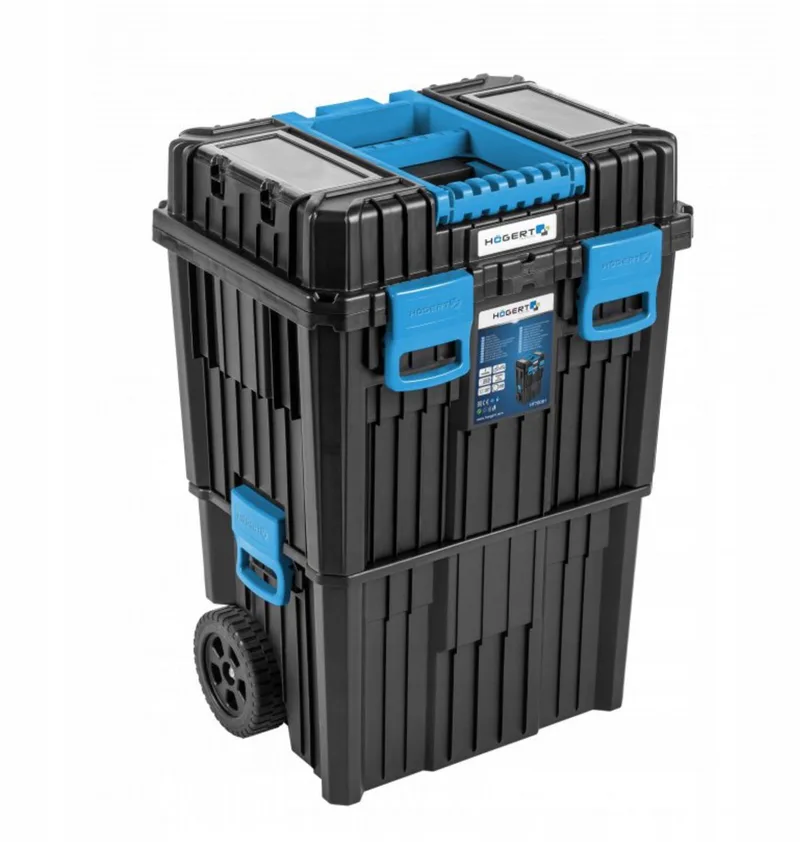 Modulaire Gereedschapskist op Wielen - Hoegert Technik HT7G081 by Högert, Blue – product image