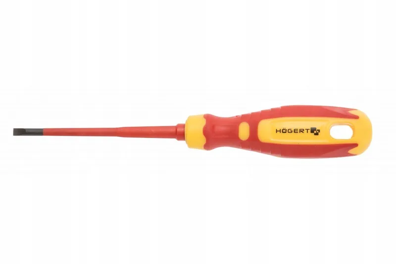 Platte schroevendraaier 5,5x125mm, 1000V, geïsoleerd by Högert, Red – product image
