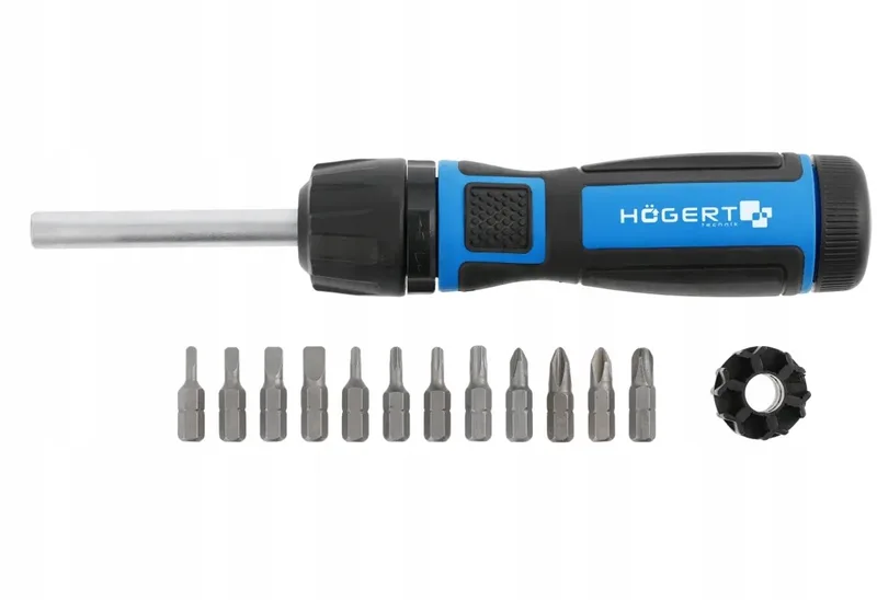 Schroevendraaierset met Tandwielberbrenging - 13 Delig by Högert, Blue – product image