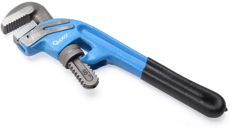 Stillson pijptang 10'' (230mm) - Gebogen, Chroom-Vanadium Staal van Högert – productafbeelding