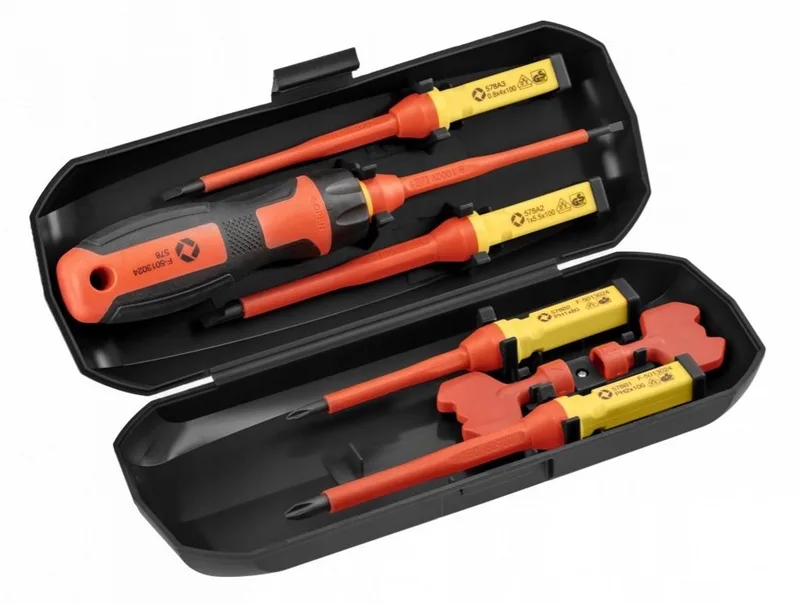 VDE Schroevendraaierset 1000V, 8-delig, geïsoleerd by Högert, Yellow – product image