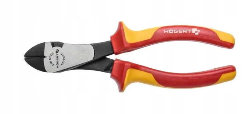 Zijsnijtang 180mm, 1000V VDE, Geïsoleerd by Högert, Yellow – product image