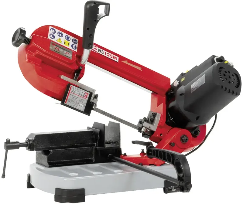 Maschinen BS125M_230V Mobiele metaalband-zaag 230 V 400 W Zaagbladlengte 1435 mm van Holzmann – productafbeelding 1 van 2