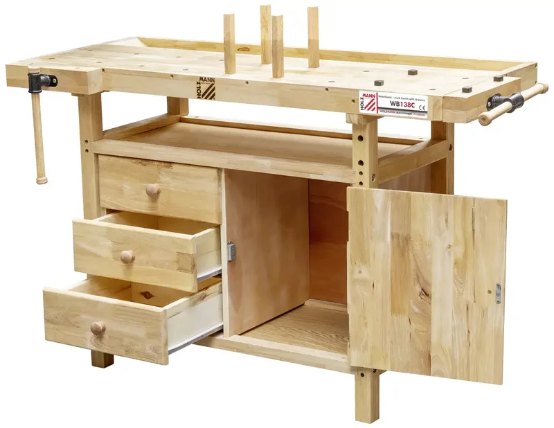 WB138C Hobelbank (B x H x T) 1380 x 840 x 620 mm fra Holzmann – produktbillede 2 af 2