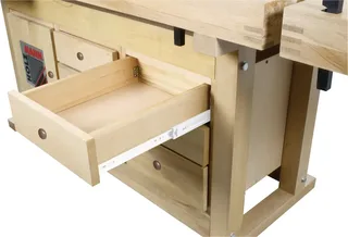 WB210C Werkbank Grundmodul (B x H x T) 815 x 780 x 2100 mm Braun von Holzmann – Produktbild 2 von 2