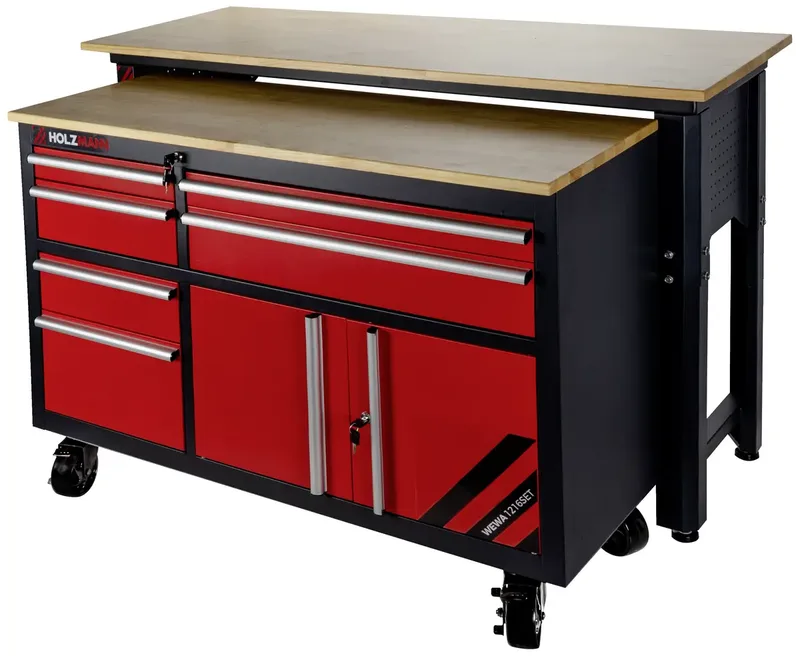 WEWA1216SET Werkbank (B x H x T) 1518 x 990 x 604 mm fra Holzmann – produktbillede 1 af 2