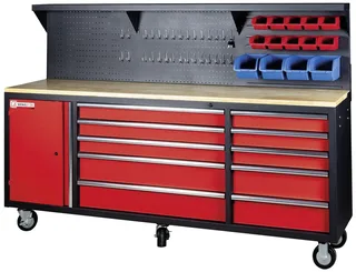 WEWA2130 Werkbank Herstellerfarbe: Rot, Anthrazit von Holzmann – Produktbild 1 von 2